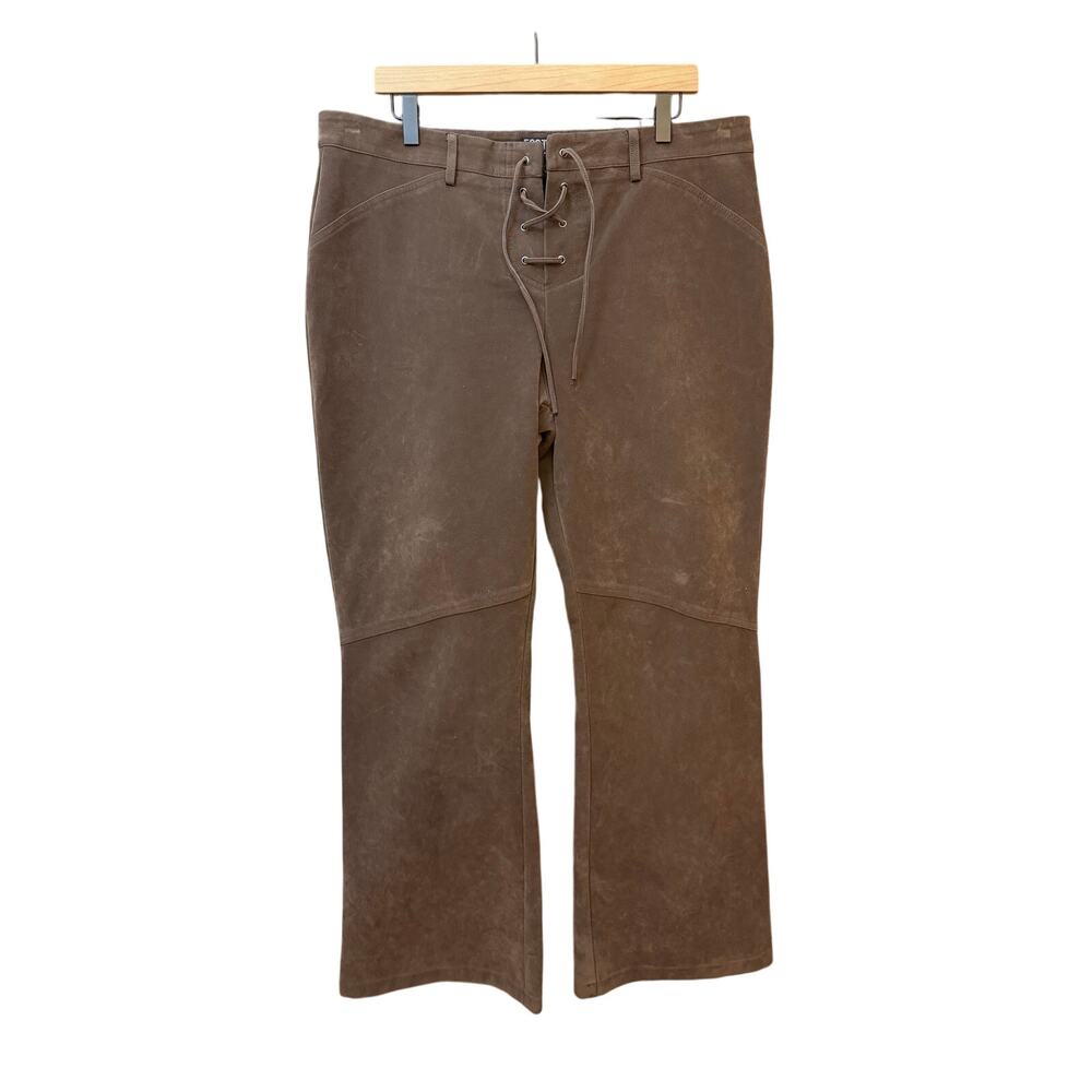 Ecote Norma Faux Suede Pull-On Bootcut Pant Size XL